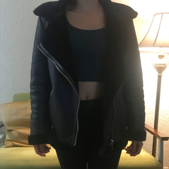 H&M Pleather Jacket - Picture 1 of 3